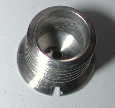 Preview: Zündlocheinsatz M8x1,0mm aus Edelstahl mit konischem  9,6 mm Rand
