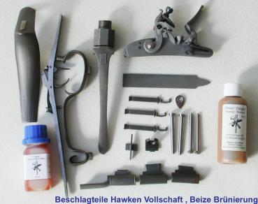 Preview: Bausatz .54er Hawken Vollschaft CM4, mit 1 1/8" Lauf