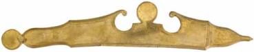 Schloßgegenplatte, Englisch, groß, Bronze für Jägerbüchsen, Twigg, Lott