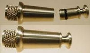 Tülle für Pulverhorn mit Verschluß