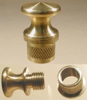 Einfülleinsatz mit Schraubverschluß für Pulverhörner, groß