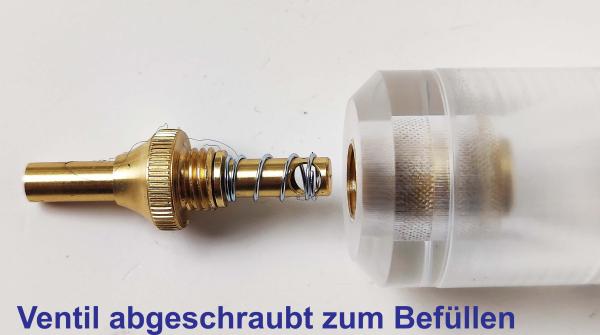 Sicherheits-Zündkrautspender aus Lexan, Füllmenge ca. 200 Grain