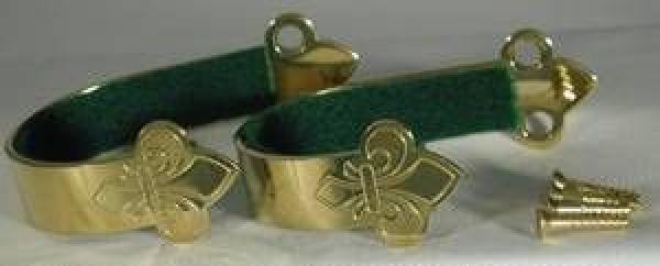 Gewehrhalter, Messing, graviert