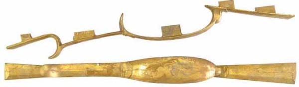 Abzugsbügel, Bivins groß, Bronze,